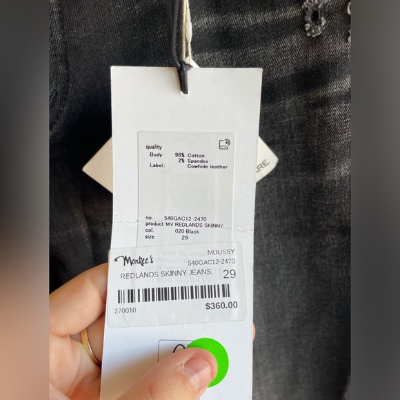 NWT Moussy Vintage|| My Redlands Skinny Straight leg  Jeans, Retail $360… - Picture 6 of 12